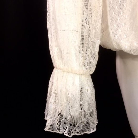 Free People Ivory Lace Top - NEW WITH TAGS - Picture 6 of 9